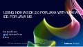 Nokia SDK 2 0 with Nokia IDE (Eclipse)