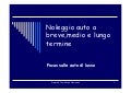 Noleggio Auto a  Lungo Termine - Focus sulle auto di lusso