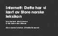 Dette lærte vi av Store norske leksikon