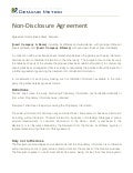 Non Disclosure Agreement Template