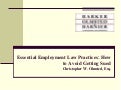 Essential Employment Law Practices: How to Avoid Getting Sued