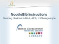 Noodle Bib Instructions Summer 2012