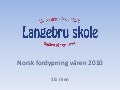 Norsk fordypning