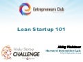 Lean Startup 101