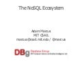 HPTS 2011: The NoSQL Ecosystem