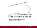 MarkLogic and The Universal Index