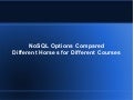 NoSQL Options Compared