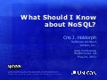 No SQL Technologies