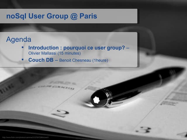 No Sql User Group   Intro