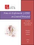 Nota de enfermería y PAE en control prenatal