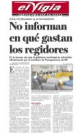 NOTA DEL VIGIA - REGIDORES NO INFORMAN LO QUE GASTAN