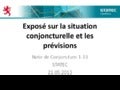 Note de conjoncture