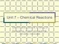 Notes unit six