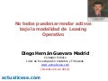 No todos pueden arrendar activos bajo leasing operativo