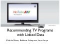 NoTube: Recommendations @ Korea Telecom