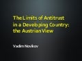 The Limits of Antitrust in a Developing Country: the Austrian View
