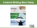 Content Writing Boot Camp for the Nonprofit 