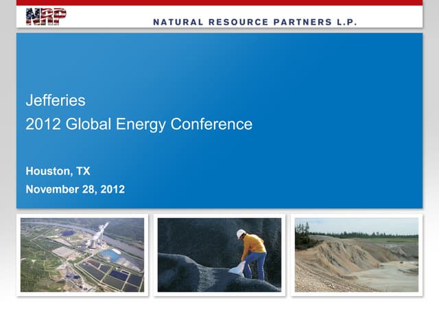 Jeffries 2012 Global Energy Conference