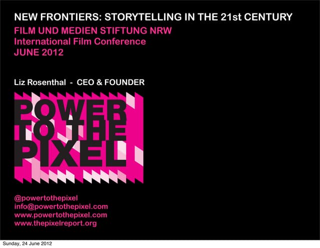 Präsentation Liz Rosenthal Filmkong...