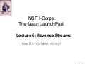 Nsf online lecture 6 revenue models