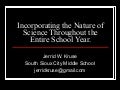 Incorporating the Nature of Science Throughout the Year