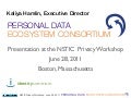 Personal Data Ecosystem - NSTIC Privacy Workshop