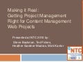 Project Management for CMS web sites