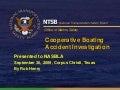 NTSB Cooperative Boating Accident Investigation