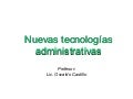 Nuevas Tecnologias Administrativas