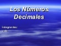 Numeros decimales