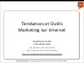 Tendances et Outils Marketing dans le tourisme, Valais, Suisse, Cours Ritzy, nov. 2009