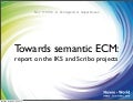 Nuxeo World Session: Semantic Technologies - Update on Recent Research