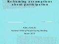 Listening to Silent Voices: Reframing Assumptions About Participation
