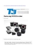 Professional results from Samsung NX100