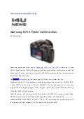 Samsung NX10 Hybrid Camera ships