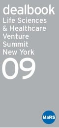 Life Sciences and Healthcare Venture Summit DealBook