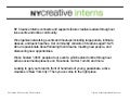 NY Creative Interns Community and Sponsorship Opportunities
