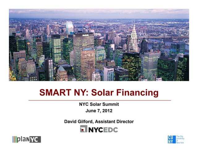 NYC Solar Summit 2012: Financing Op...