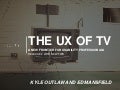 The UX of TV