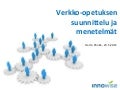 Verkko-opetuksen suunnittelu ja menetelmät