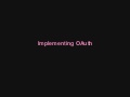Implementing OAuth with PHP