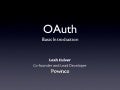 OAuth - Open API Authentication