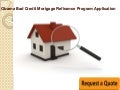 Obama Bad Credit Mortgage Refinance Program Application