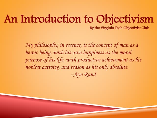 An Introduction to Objectivism