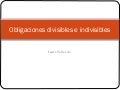 Obligaciones divisibles e indivisibles