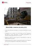 Obres previstes per l&rsquo;estiu 2012