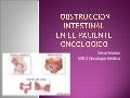 Obstrucción intestinal