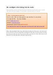 Áo cardigan cho chàng trai du xuân