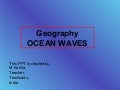 Ocean waves