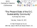 2010 Caring for Creation Conference - OC ICE